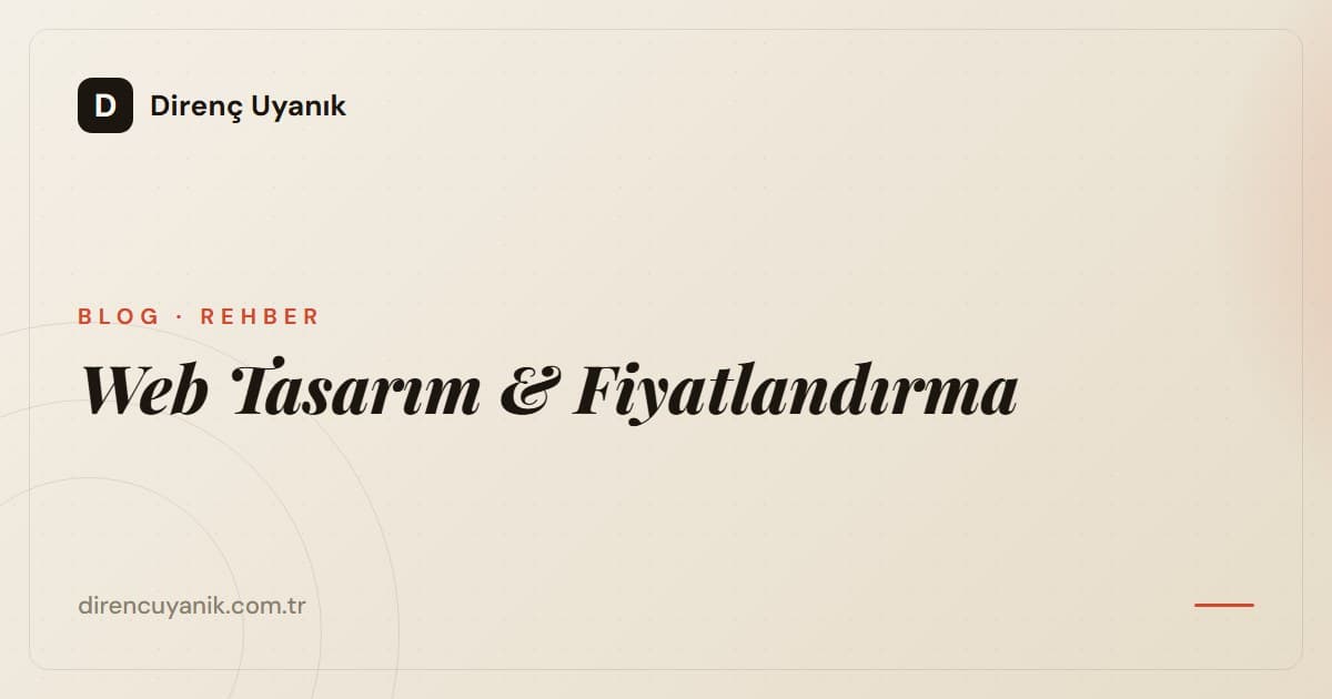 Web sitesi bütçesini planlama rehberi — kapak görseli